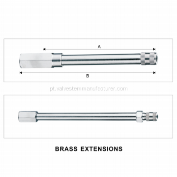 Extensões de válvula de latão